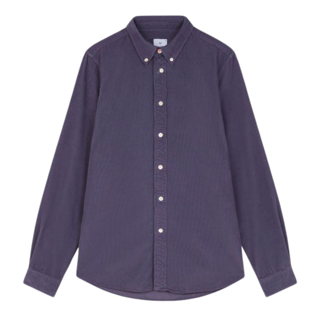 Paul Smith Tailored Fit Cord Shirt - Purple