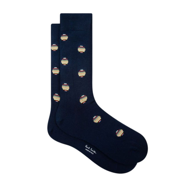 Paul Smith Signature Polka Socks - Navy Blue