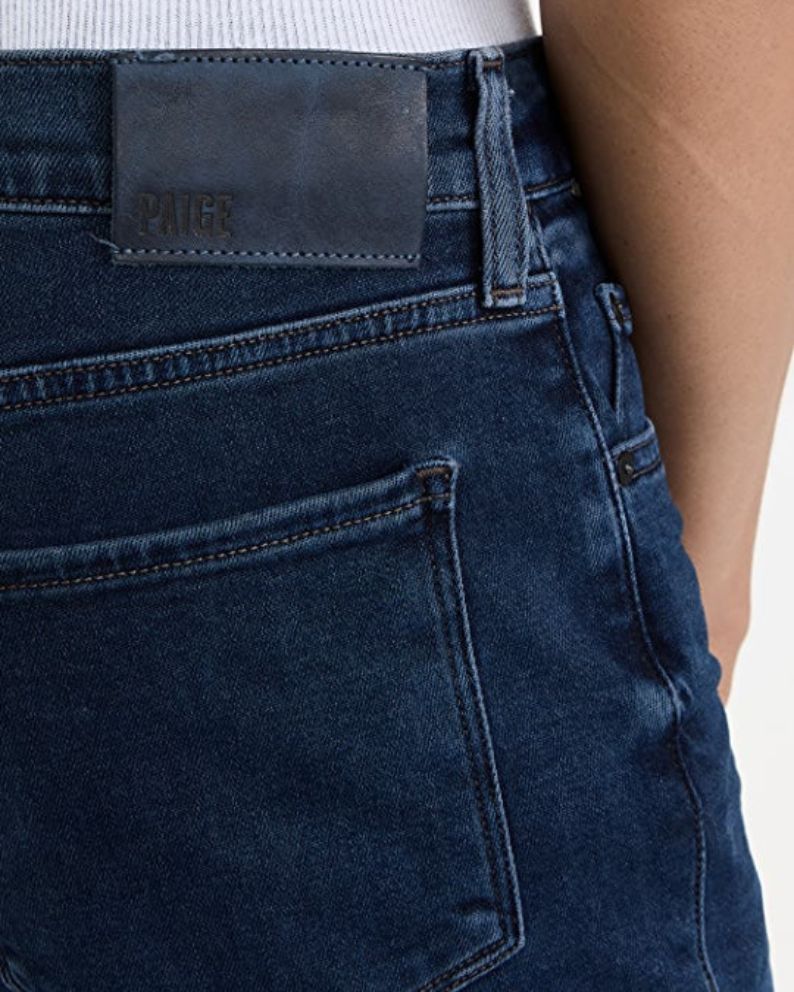 PAIGE Federal Jenkins Slim Straight Jeans - Dark Blue