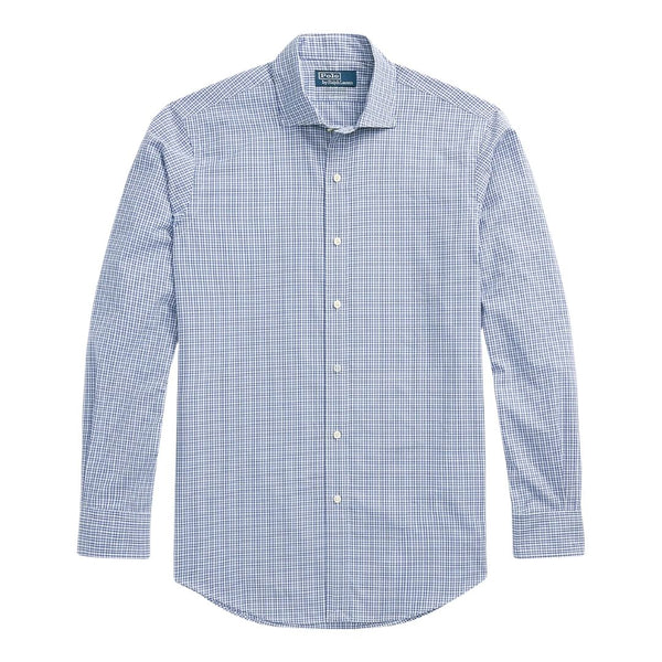 Polo Ralph Lauren Custom Fit Checked Poplin Shirt - Blue