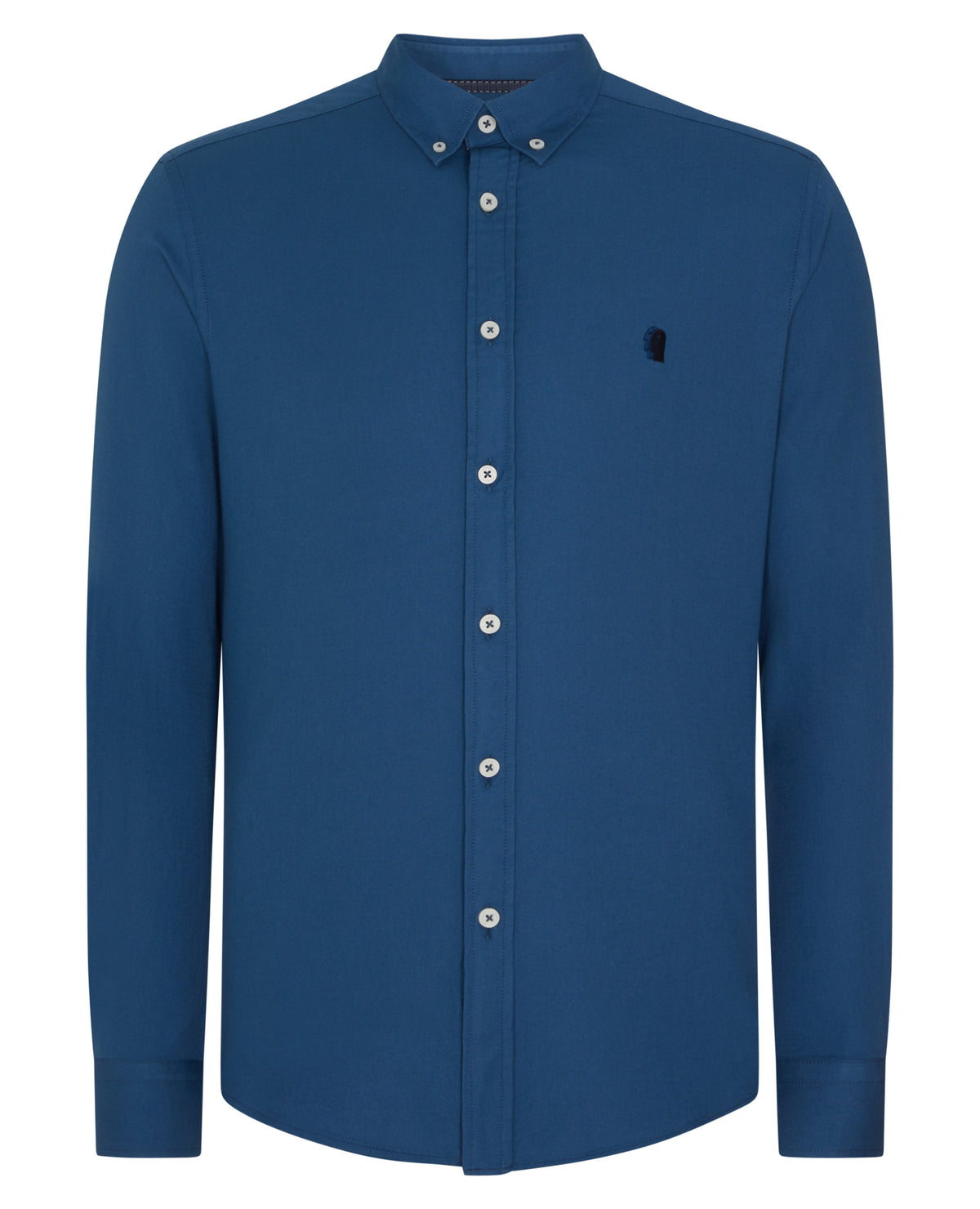 Remus Uomo Rome Long Sleeve Casual Shirt - Blue