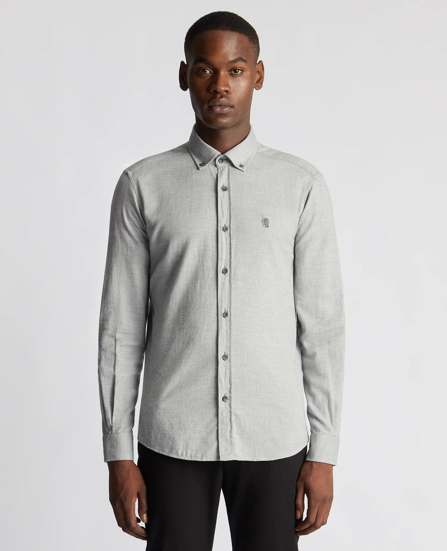 Remus Uomo Tapered Fit Casual Shirt - Grey