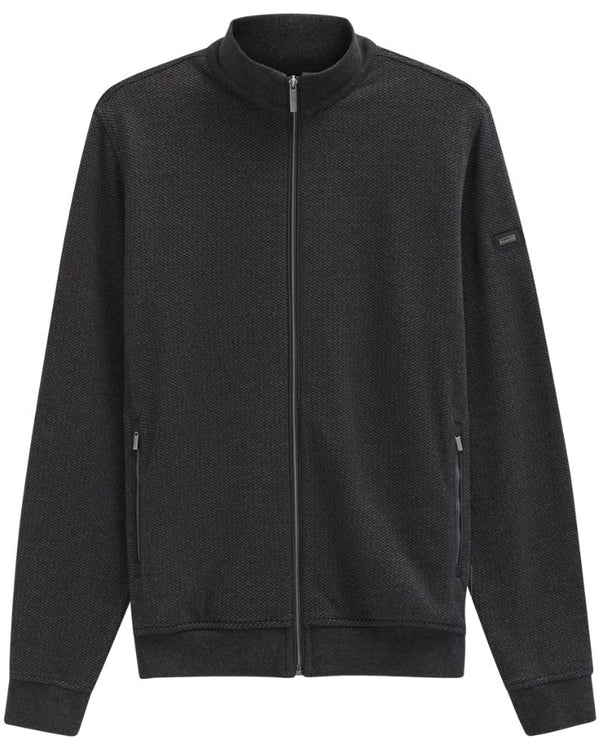 Bugatti Zip Thru Knitted Jacket - Brown