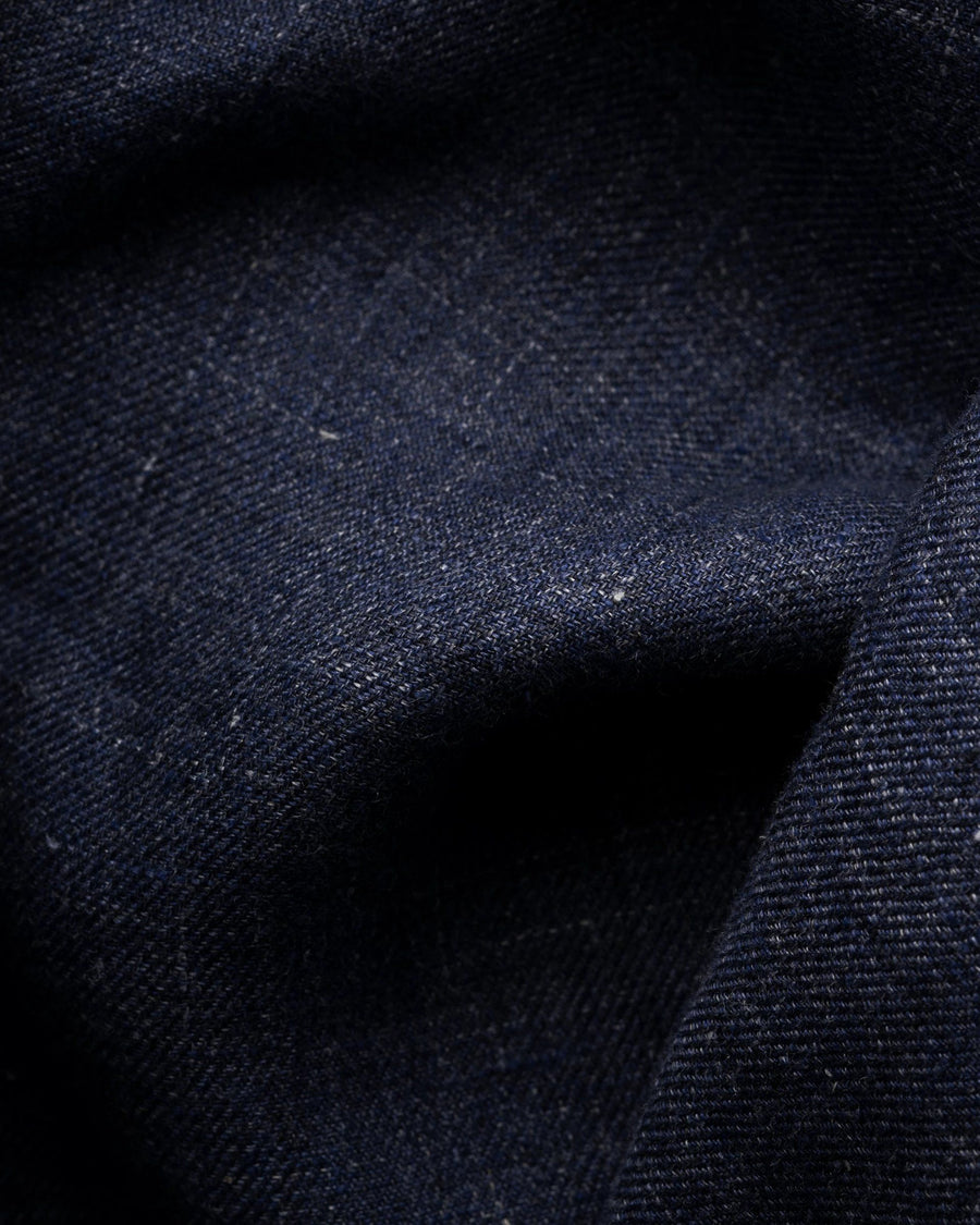Eton Four Pocket Linen Overshirt – Navy