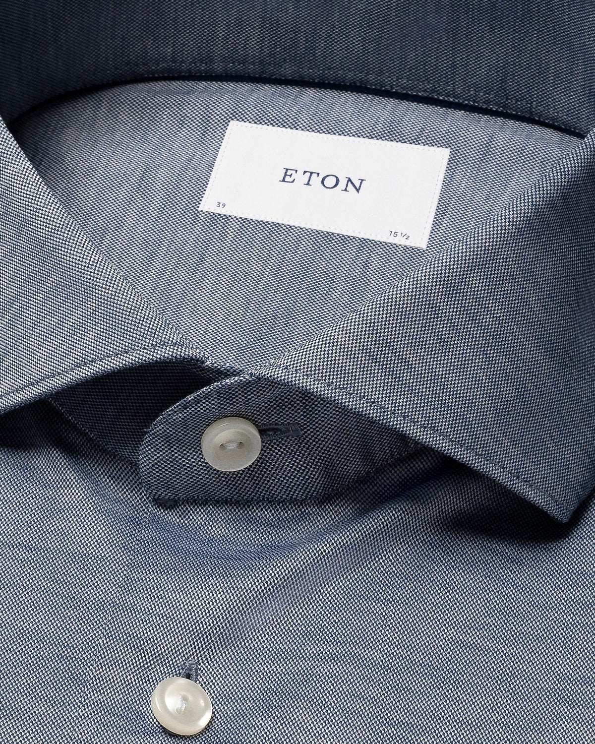 Eton Filo di Scozia Oxford Shirt - Blue