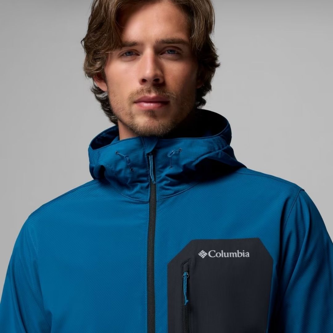 Columbia Tall Heights™ III Hooded Softshell - Blue