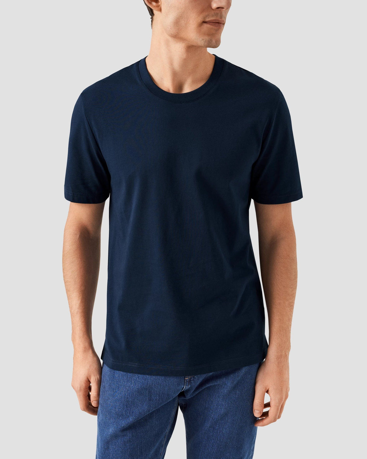Eton Single Jersey Supima Cotton T-shirt - Navy Blue