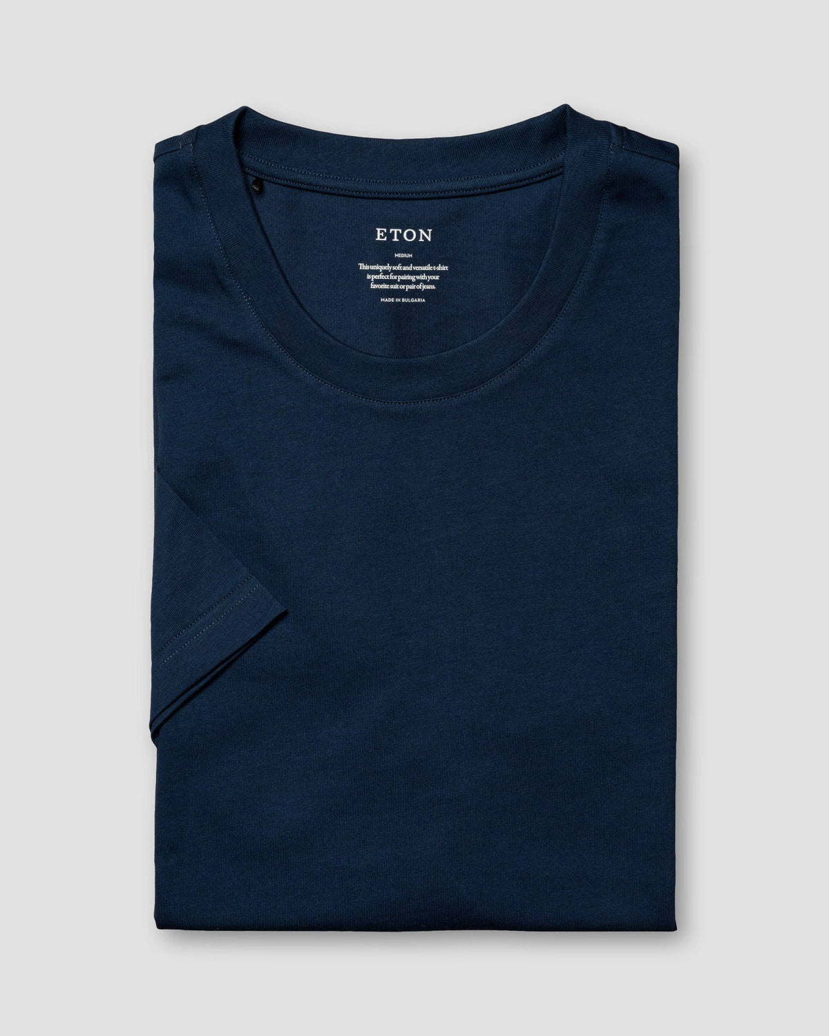 Eton Single Jersey Supima Cotton T-shirt - Navy Blue