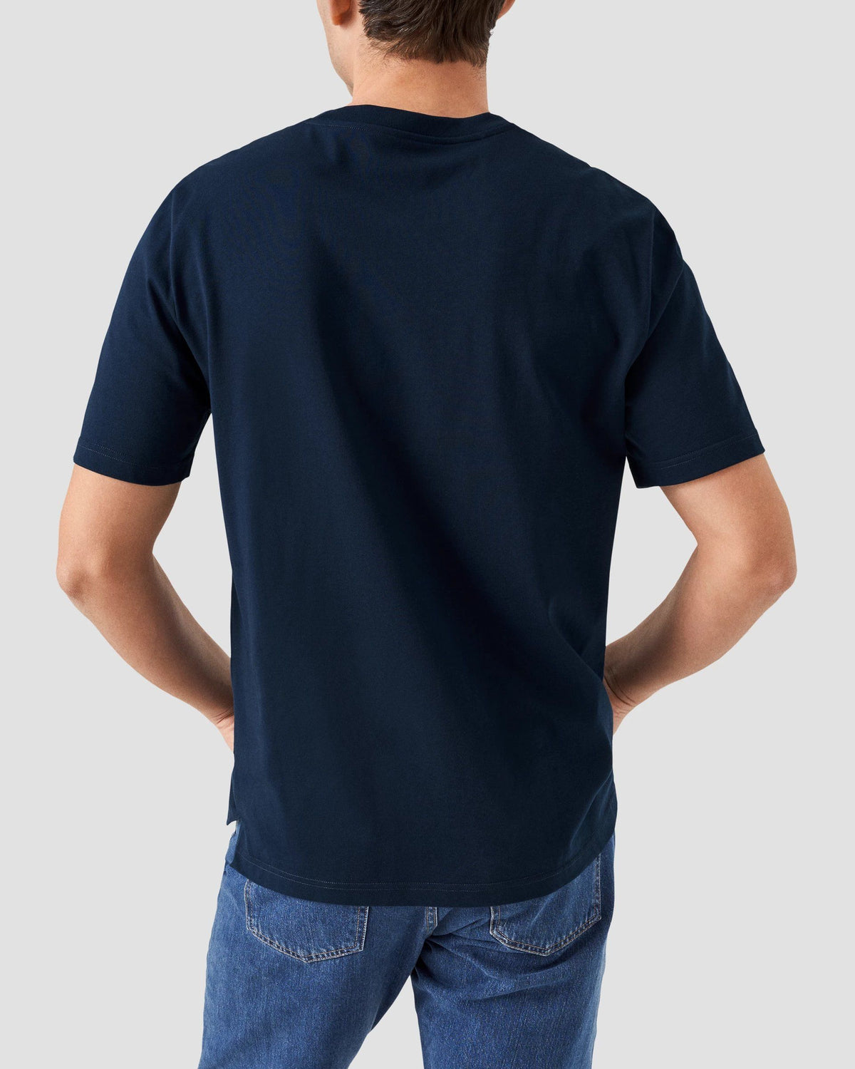 Eton Single Jersey Supima Cotton T-shirt - Navy Blue