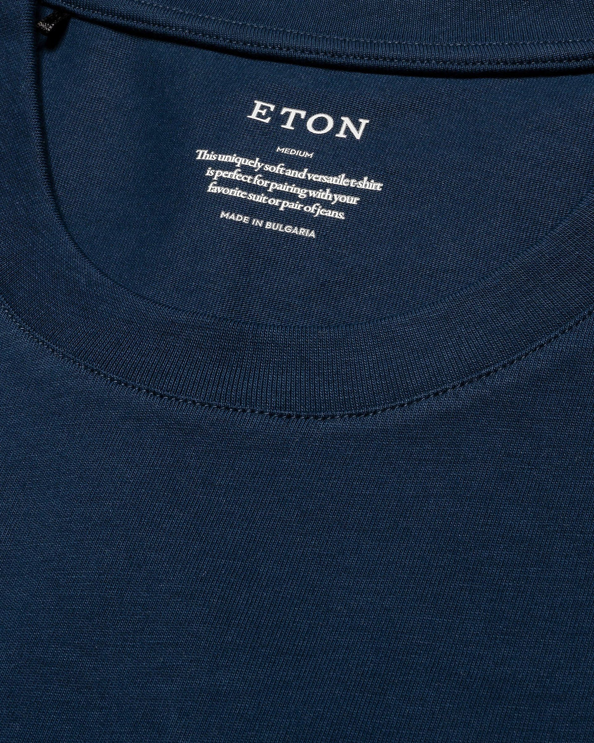 Eton Single Jersey Supima Cotton T-shirt - Navy Blue