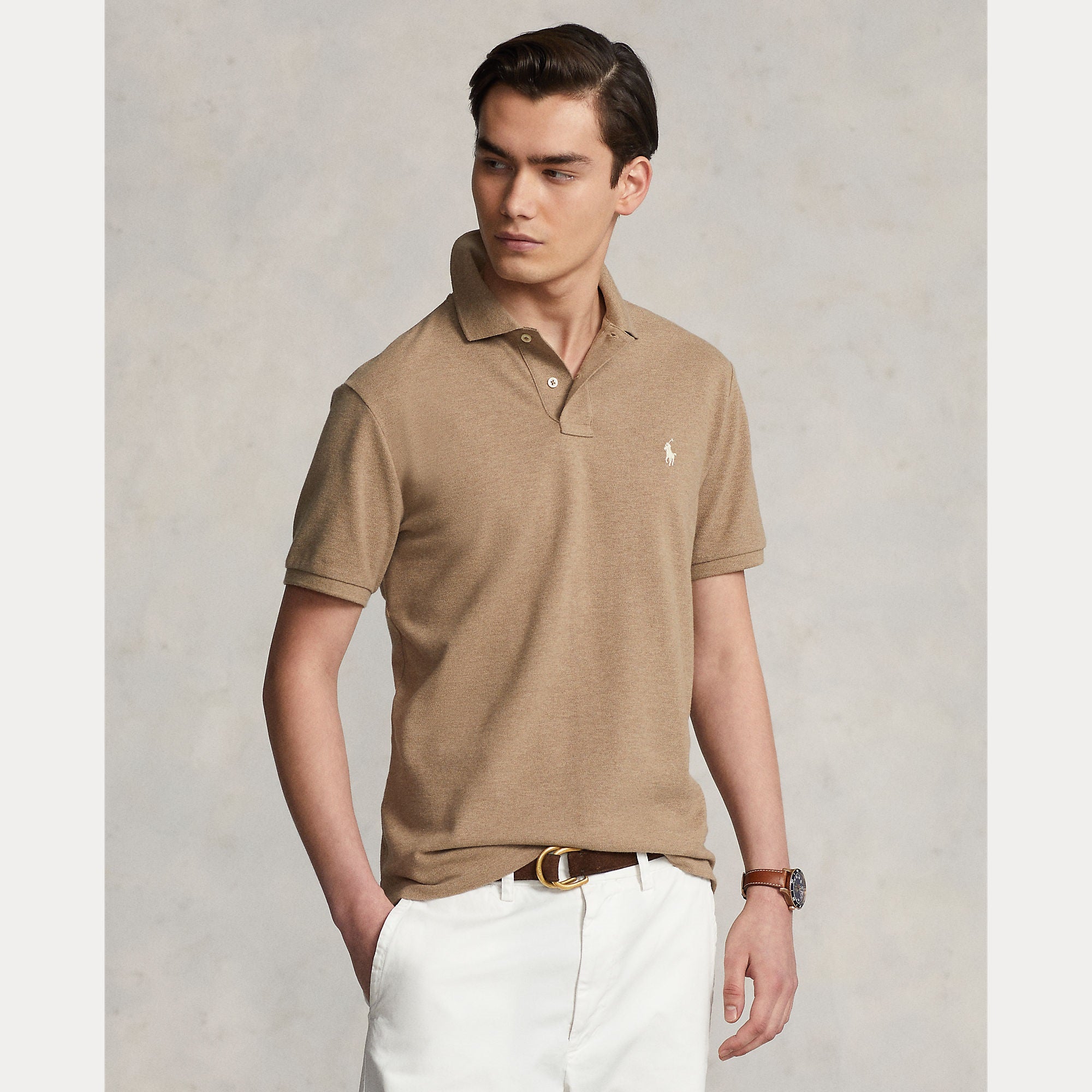 Polo Ralph Lauren Knit Polo Shirt - Brown - Galvin for Men