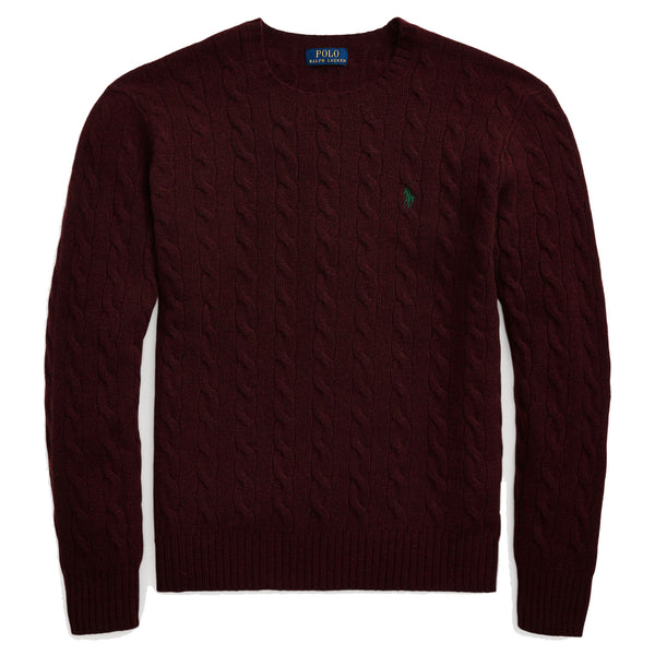 Polo Ralph Lauren Cable-Knit Wool-Cashmere Sweater - Red