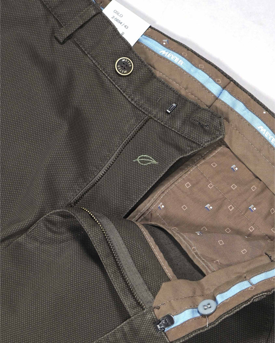 Meyer Oslo Chino Trousers – Brown