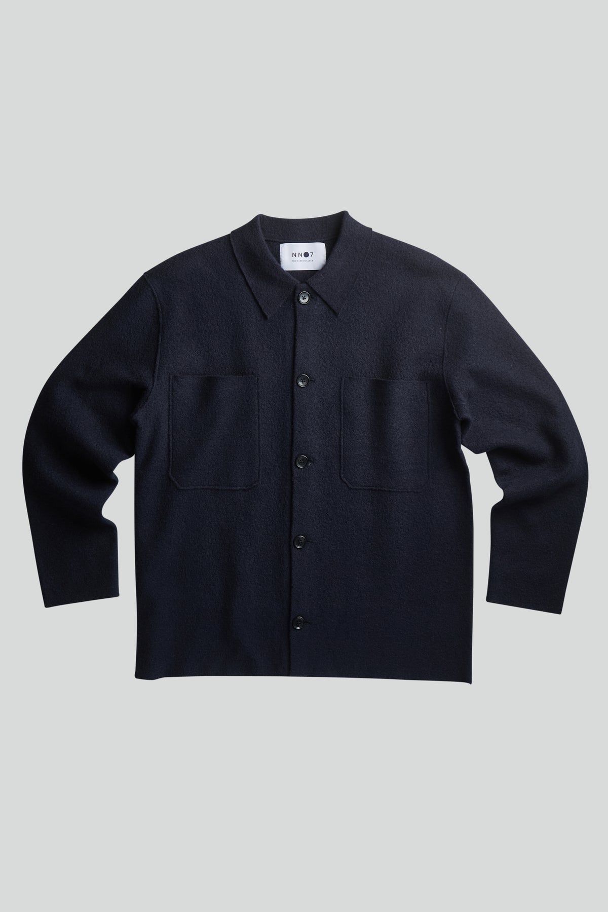 NN07 Jonas Hybrid 100% Merino Knit - Navy