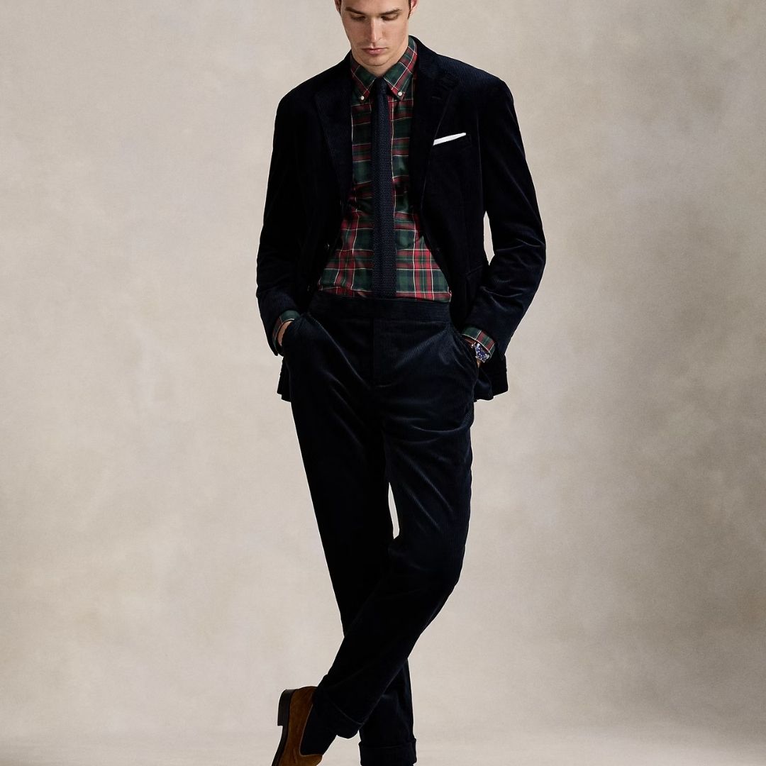 Polo Ralph Lauren Custom Fit Plaid Twill Shirt - Red/Green