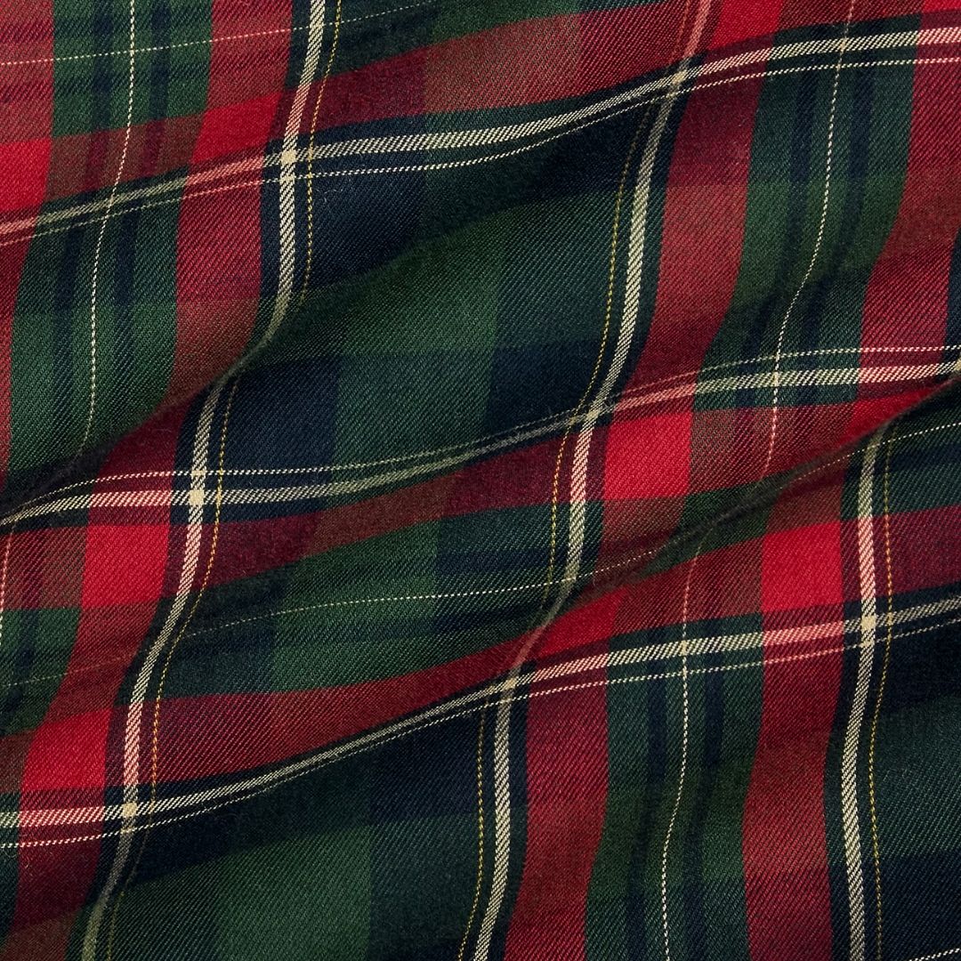 Polo Ralph Lauren Custom Fit Plaid Twill Shirt - Red/Green