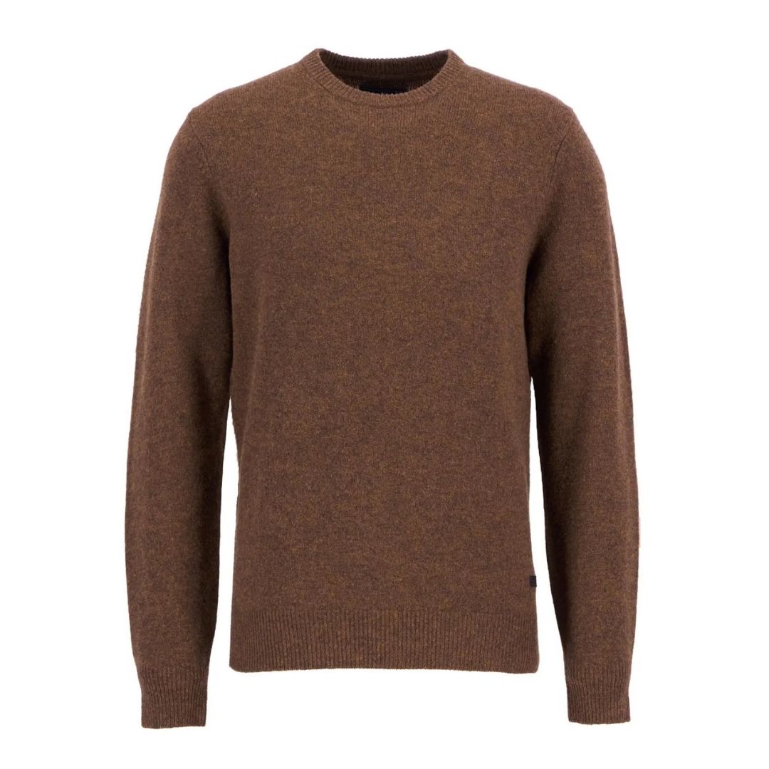 Barbour Essential Crew-Neck Jumper - Brown