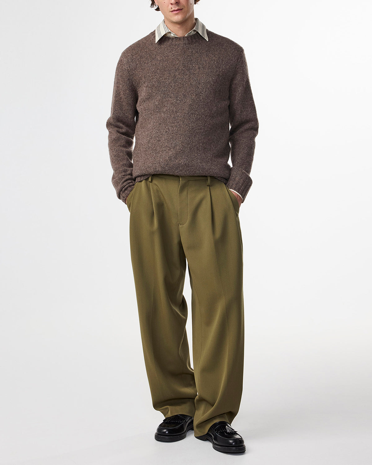 NN07 Lee Crew Neck Merino Knit - Tarmac