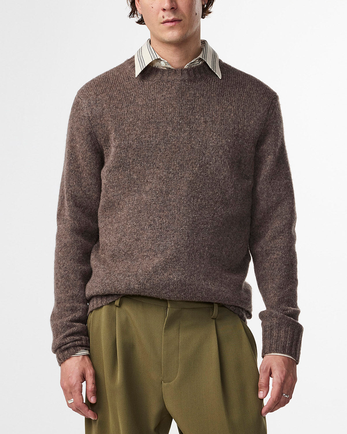 NN07 Lee Crew Neck Merino Knit - Tarmac