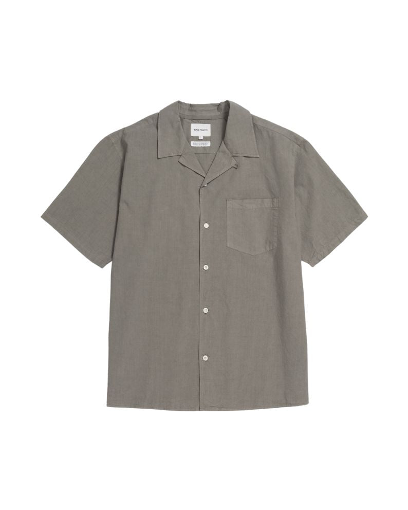 Norse Projects Carsten Cotton Tercel Shirt - Khaki