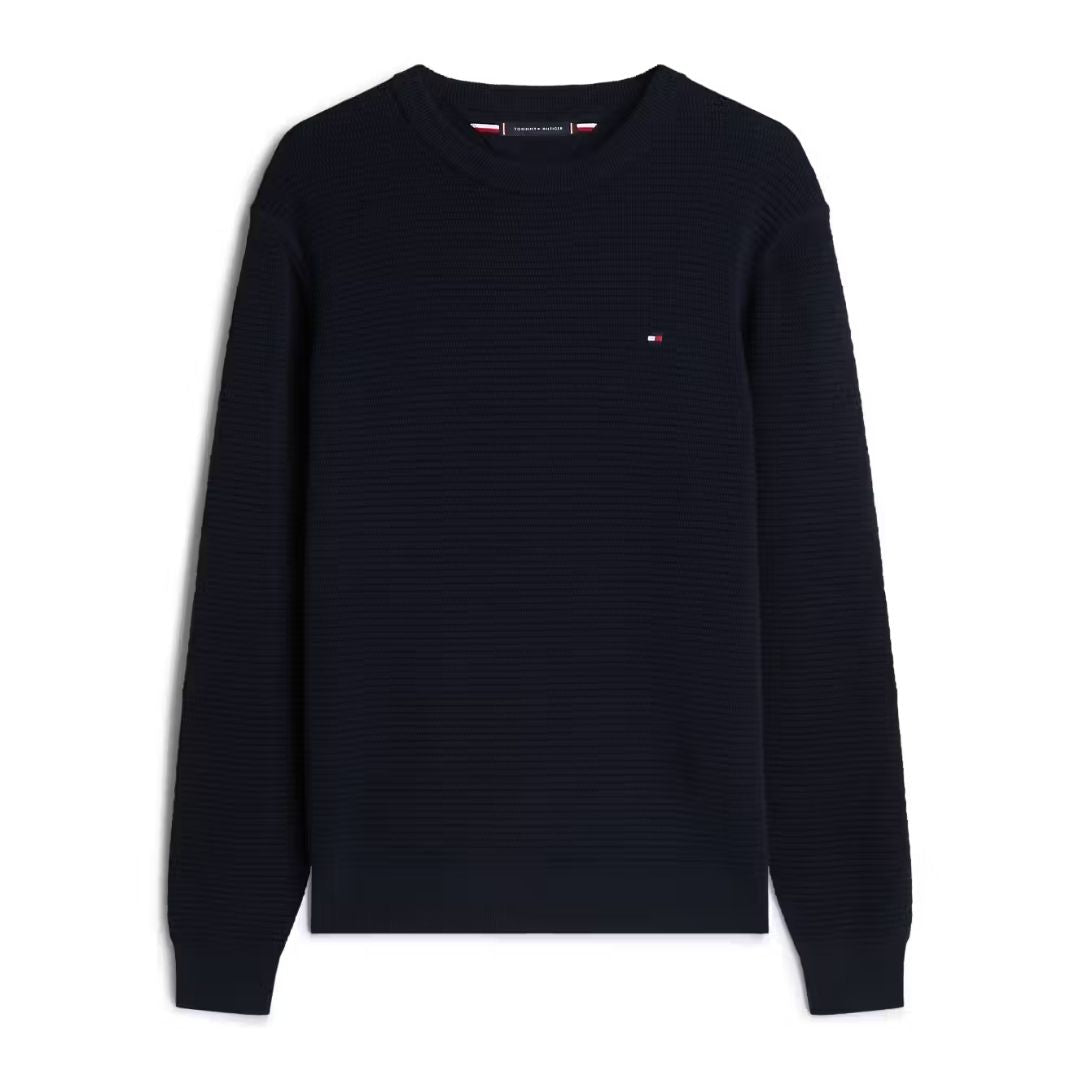 Tommy Hilfiger Seasonal Structure Crew Neck Knit - Navy