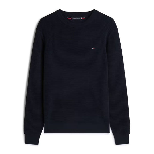 Tommy Hilfiger Seasonal Structure Crew Neck Knit - Navy