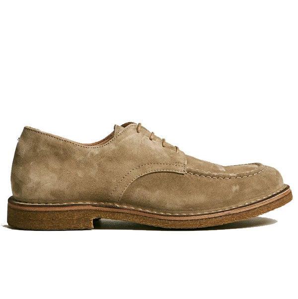 Astorflex Carlflex Mac Toe Derby Suede Shoe - STONE