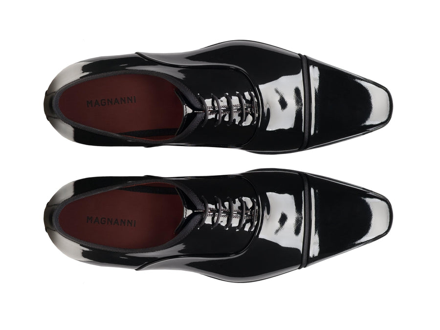 Magnanni Jadiel Patent Leather Oxford Shoe - Black