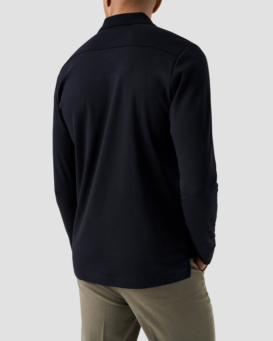 Eton Interlock Polo Shirt – Navy