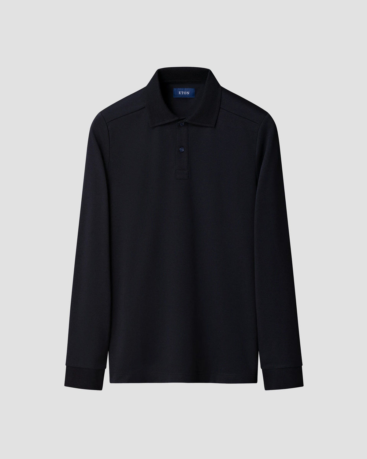 Eton Navy blue Interlock Polo Shirt  - Navy