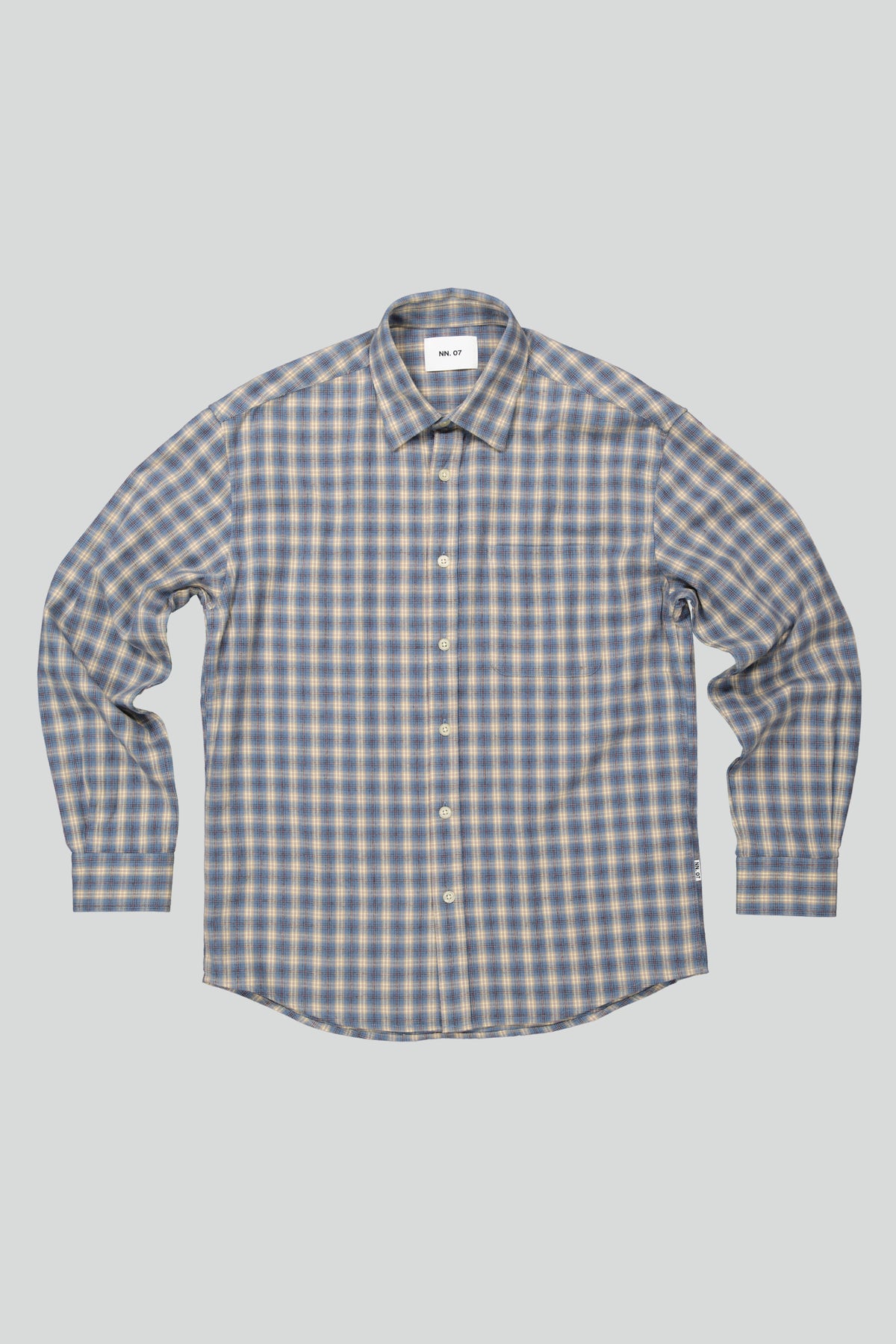 NN07 Deon Check Shirt - Blue