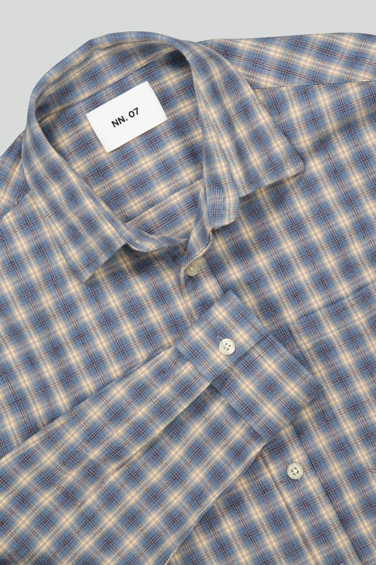 NN07 Deon Check Shirt - Blue