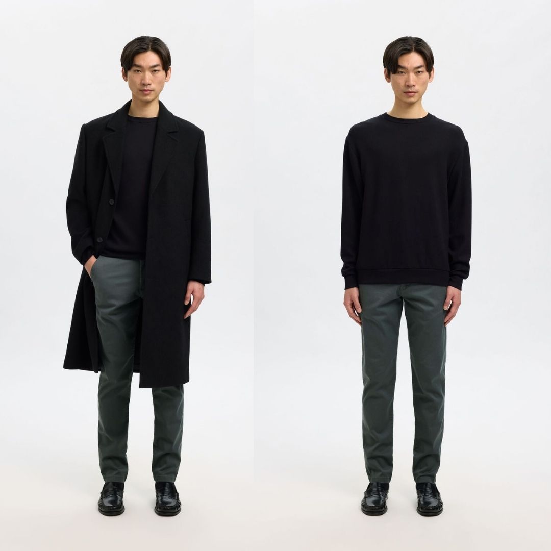 Selected Homme 175 Slim Fit Flex Chinos - Grey