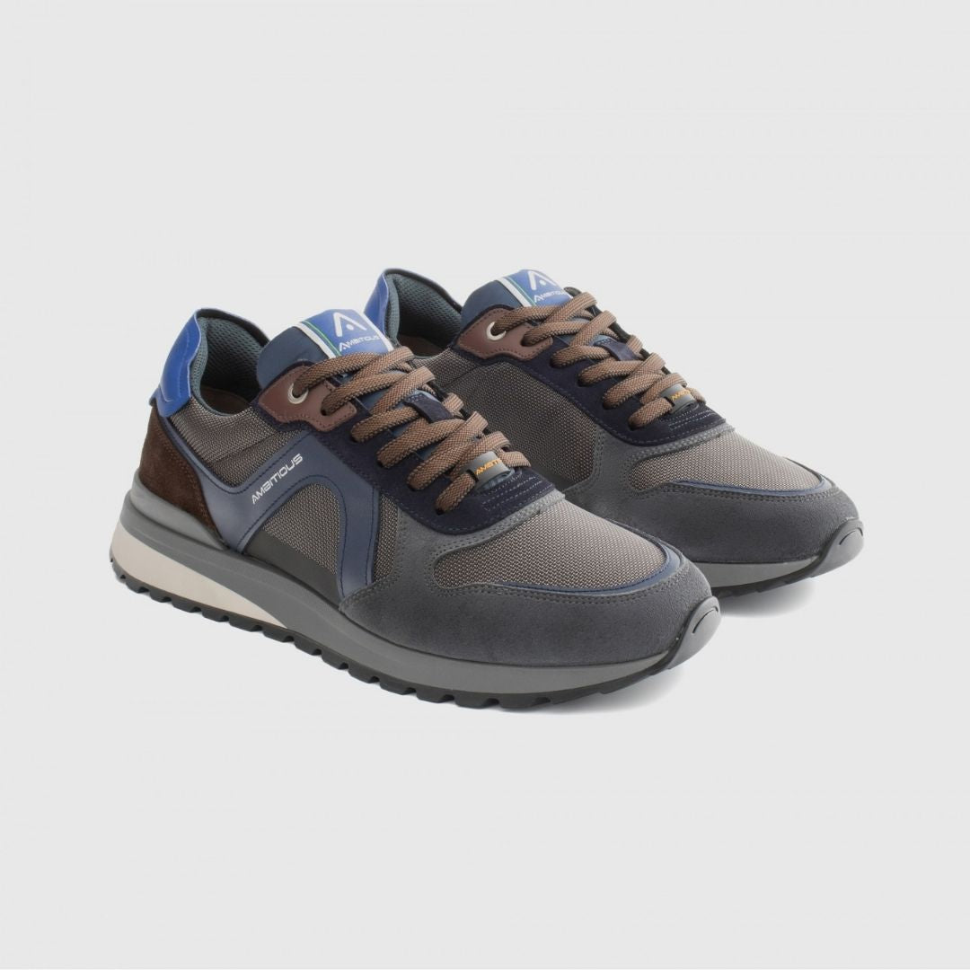 Ambitious Teddy Panel Sneaker - Navy