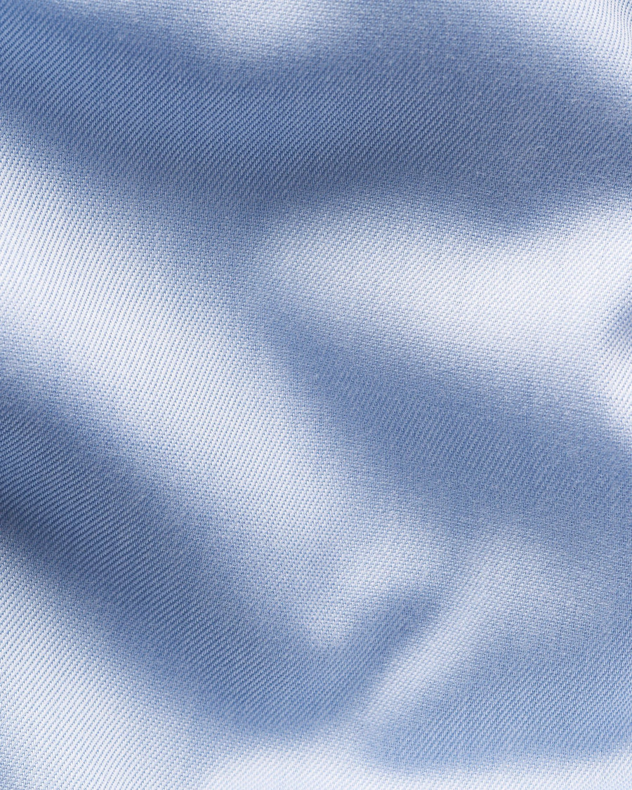 Eton Paisley Effect Signature Twill Shirt – Light Blue