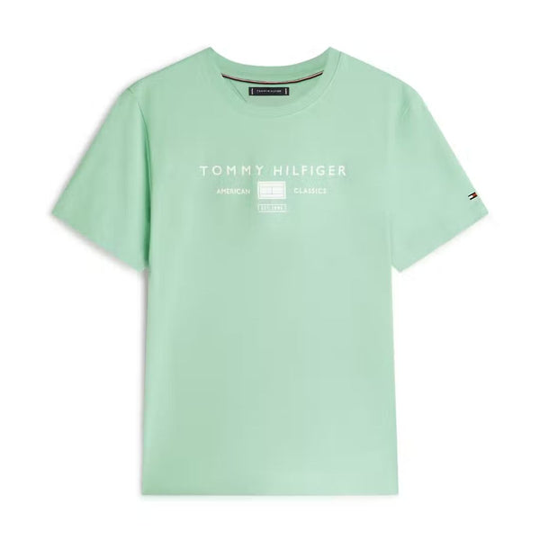 Tommy Hilfiger Brand Love Mono Stack T-Shirt - Green