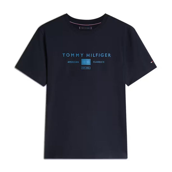 Tommy Hilfiger Brand Love Mono Stack T-Shirt - Navy