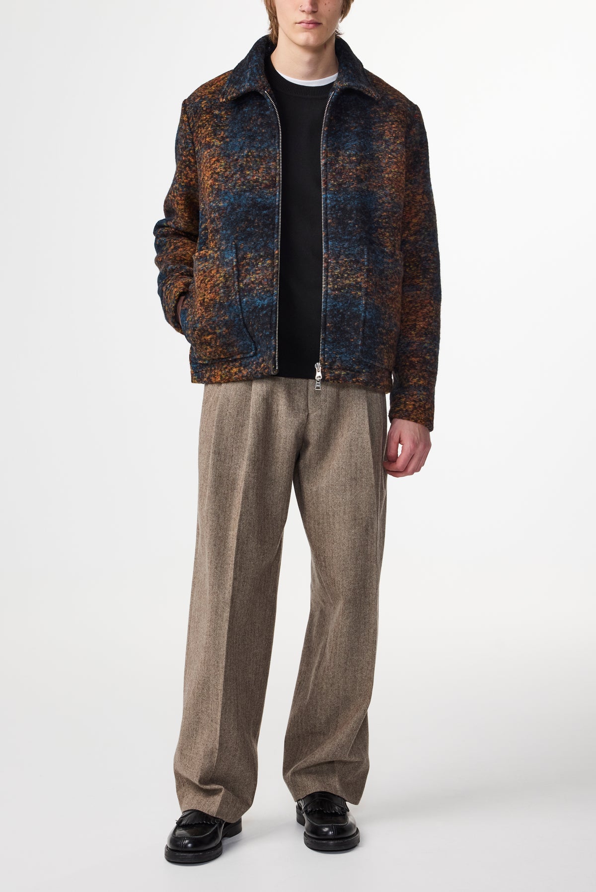 NN07 Gael Jacket - Blue Check