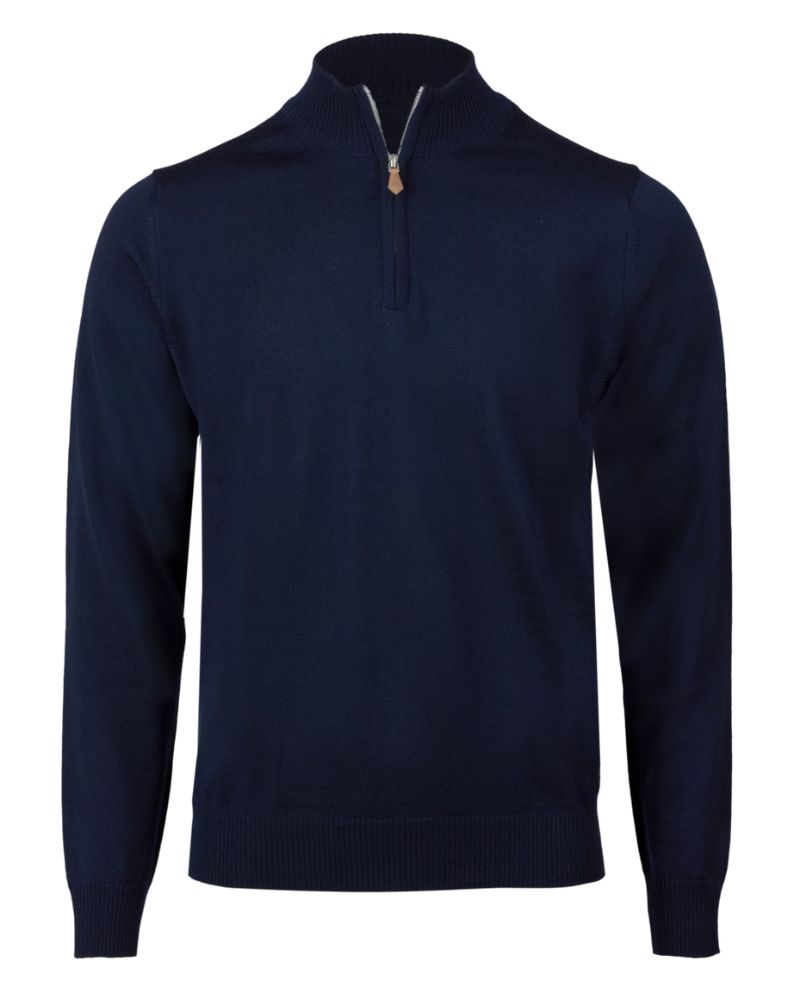 Merino half shop zip jumper