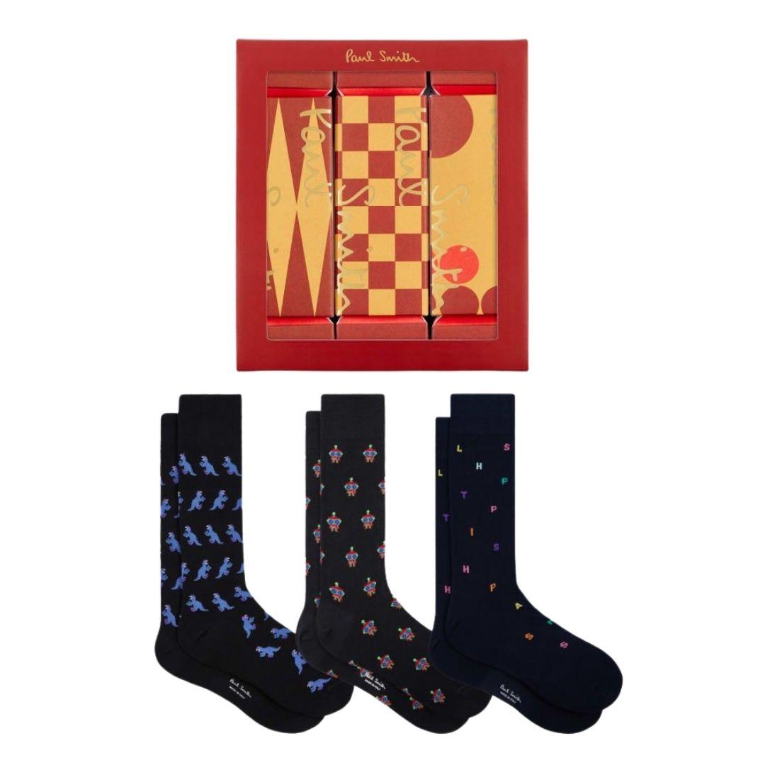 Paul Smith 3-Pack Sock Cracker Gift Set – Multi