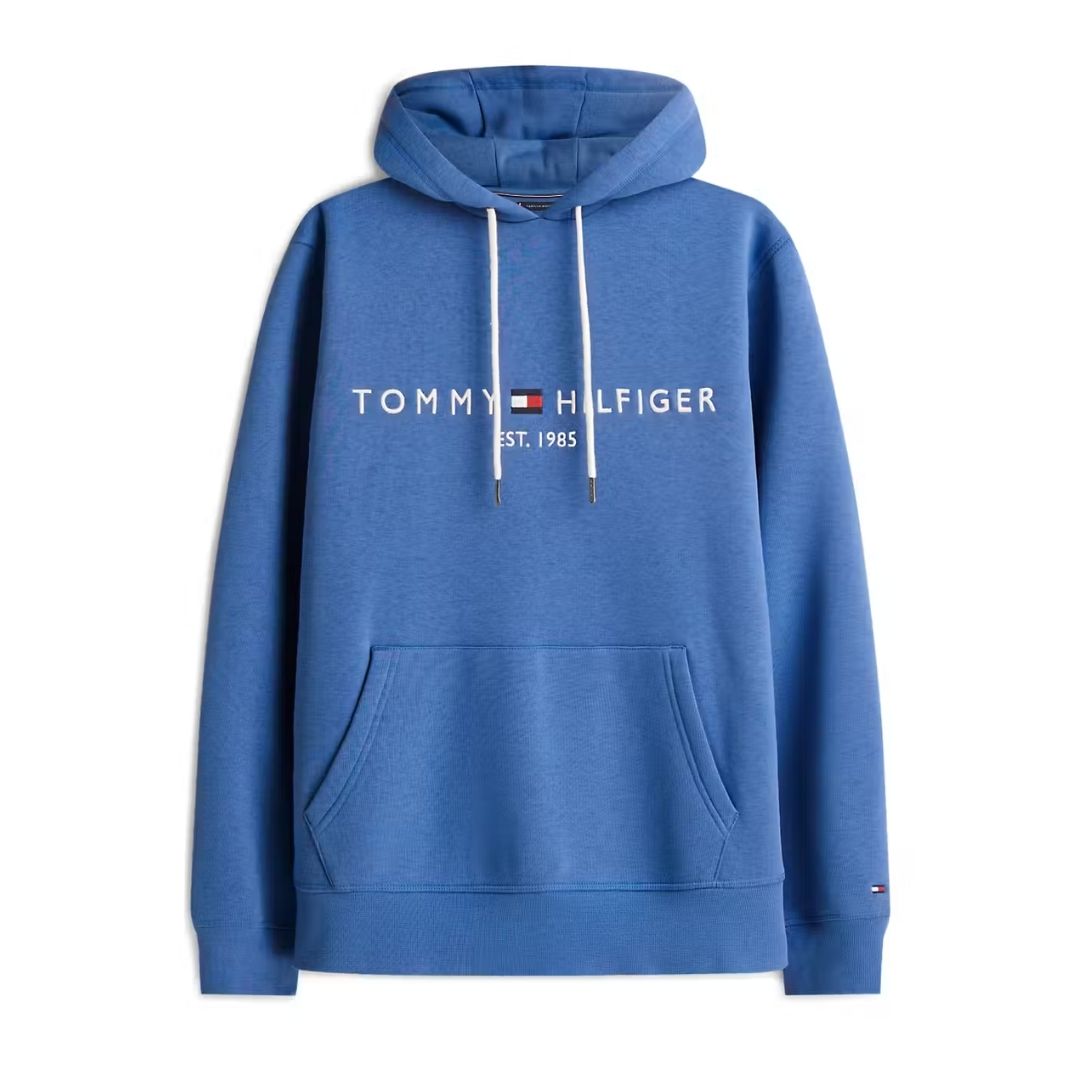 Tommy Hilfiger Logo Hoody - Blue