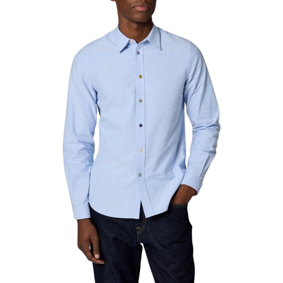 Paul Smith L/S Tailored Fit Shirt - Blue