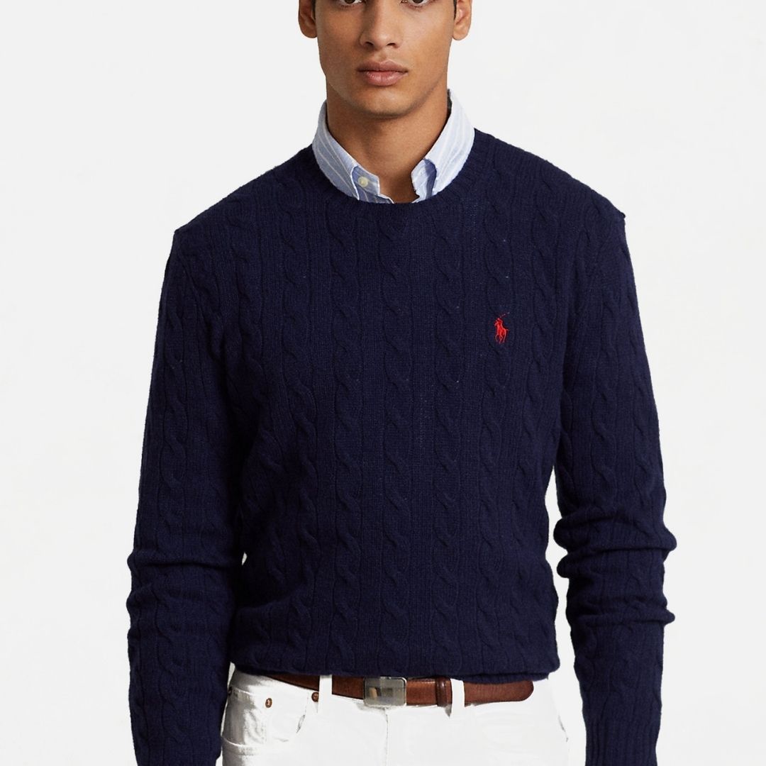 Polo Ralph Lauren Wool &amp; Cashmere Crew Knit - Navy