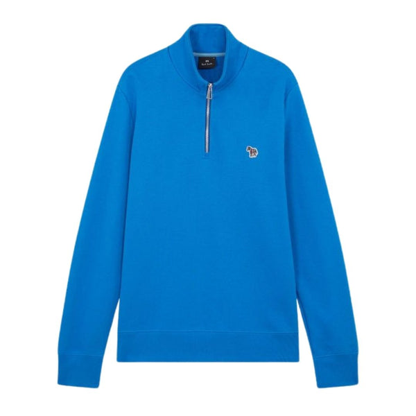 Paul Smith Zebra Zip Neck Sweat - Blue