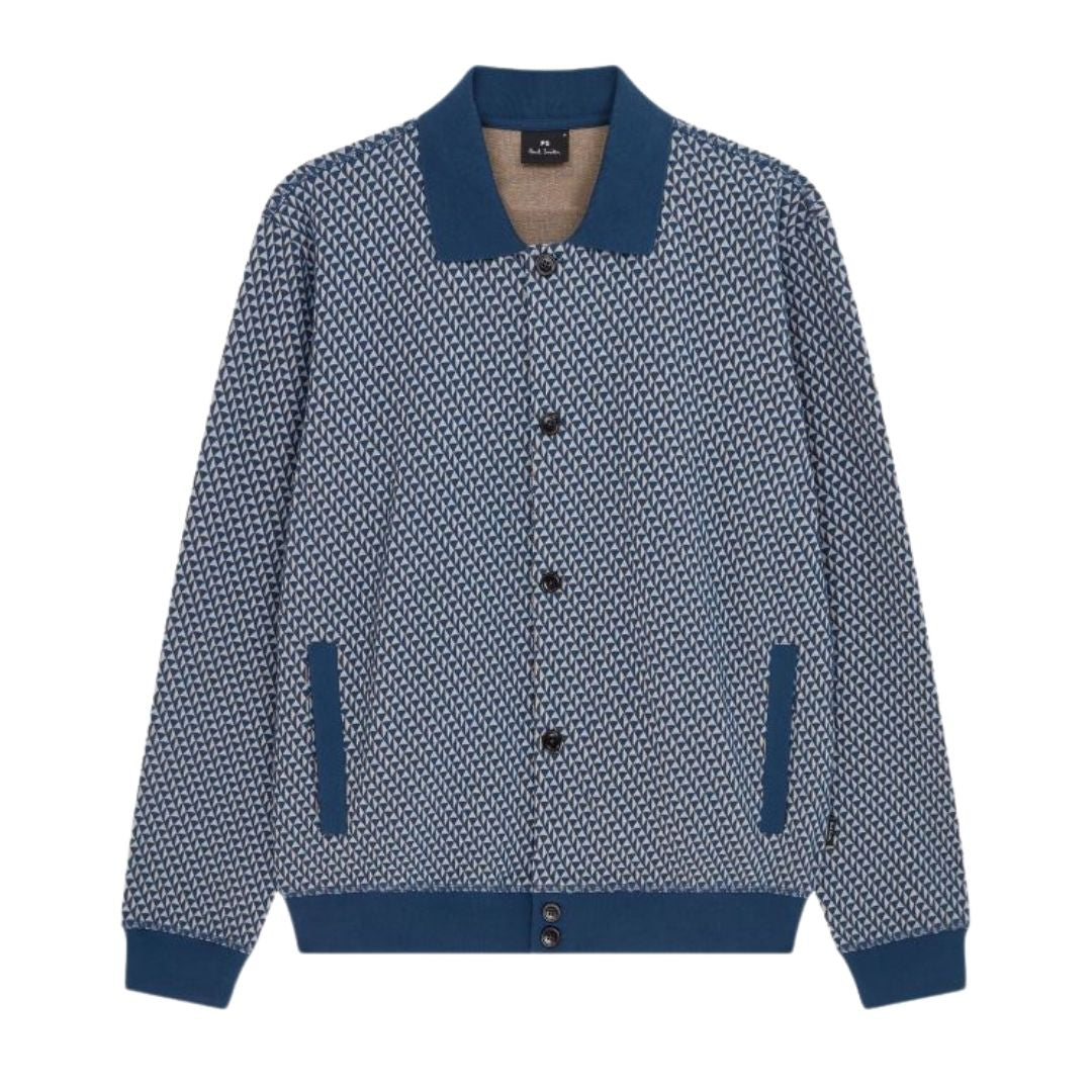 Paul Smith Jersey Cardigan - Blue