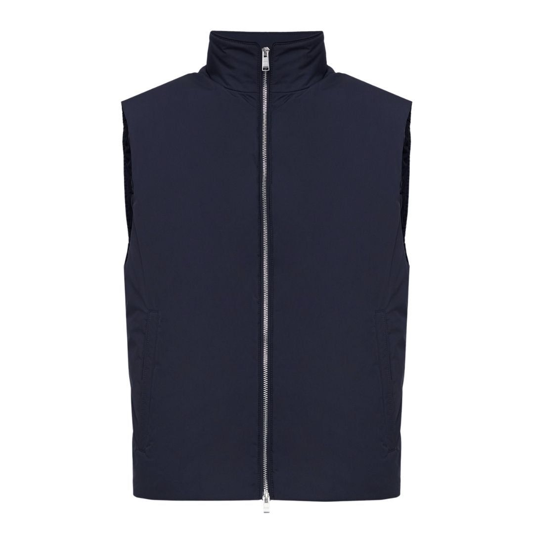 Boss Black H-Carens Vest Zip through Jacket - Navy Blue