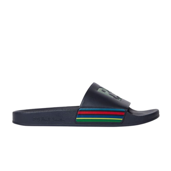 Paul Smith Signature Stripe Slides - Blue