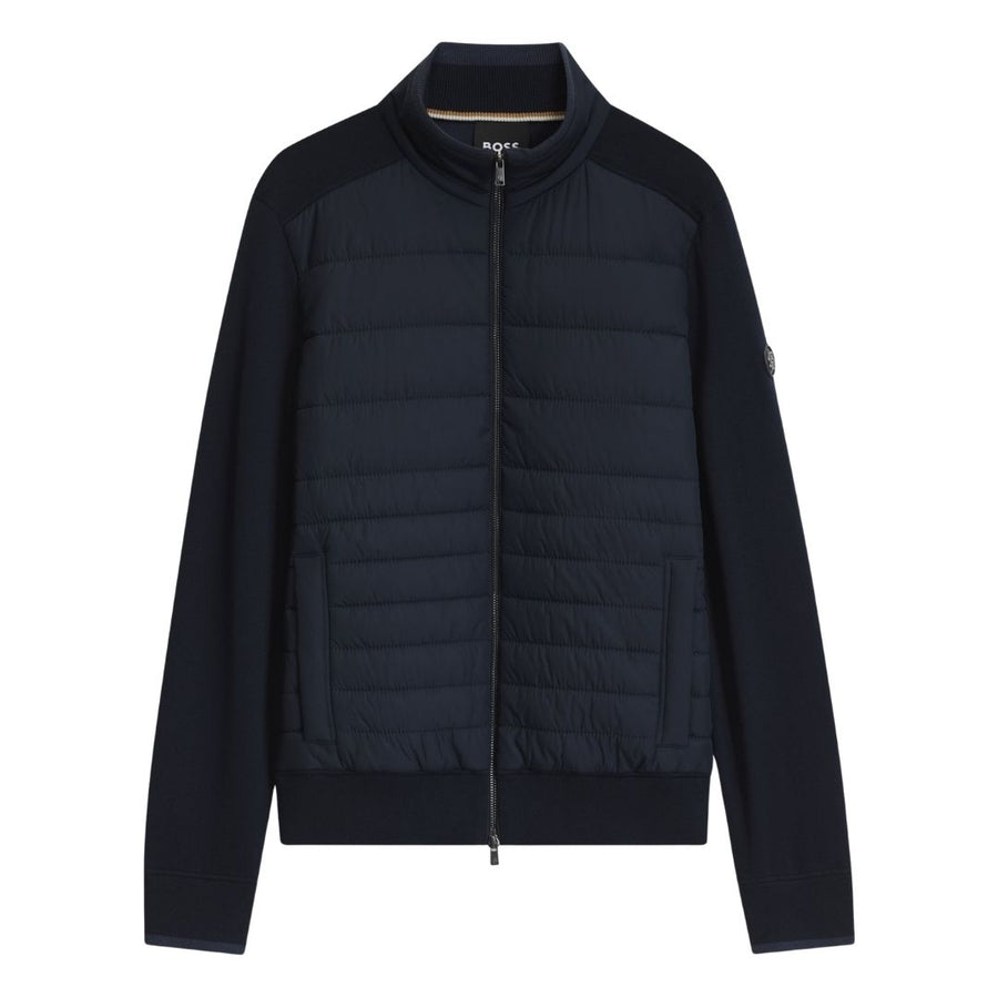Boss Black Zip Thru Hybrid - H-Facente - Blue