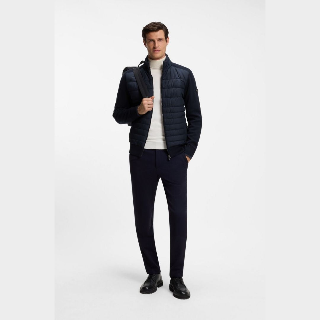 Boss Black Zip Thru Hybrid - H-Facente - Blue