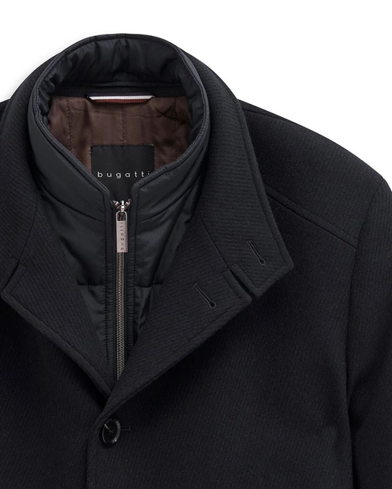 Bugatti Wool Coat - Navy